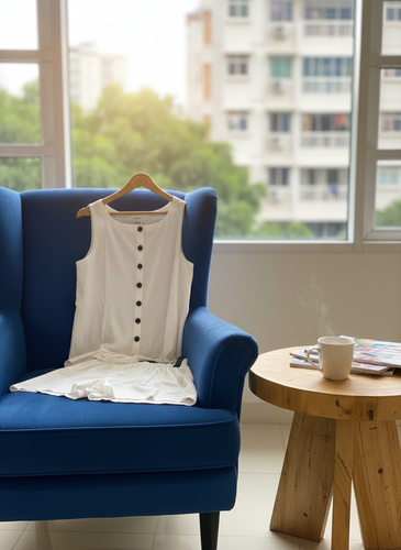 ست تاپ و شرتک لینن وارداتی برند COTTON مزون دیبا یزد خرید ست راحتی زنانه