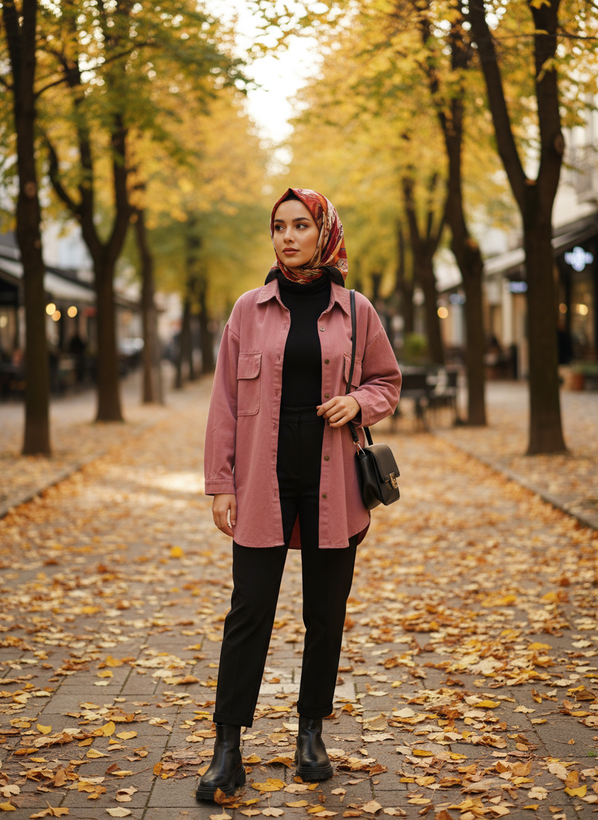 کت کتان زنانه دوجیب پاییزه برند HI