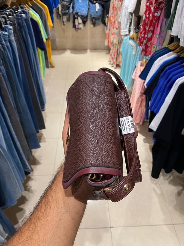 کیف پارچه خارجی زرشکی برند بنو