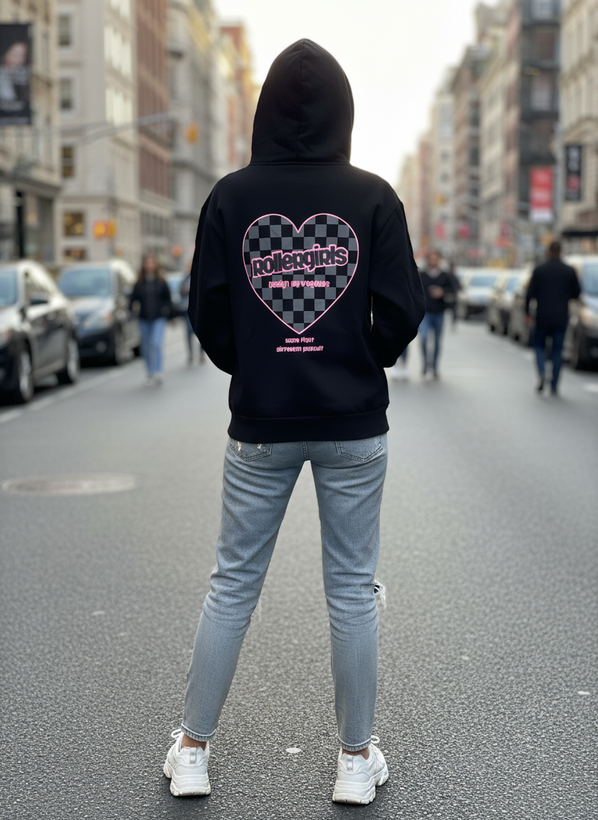 هودی داخل کرک پشت طرحدار برند love