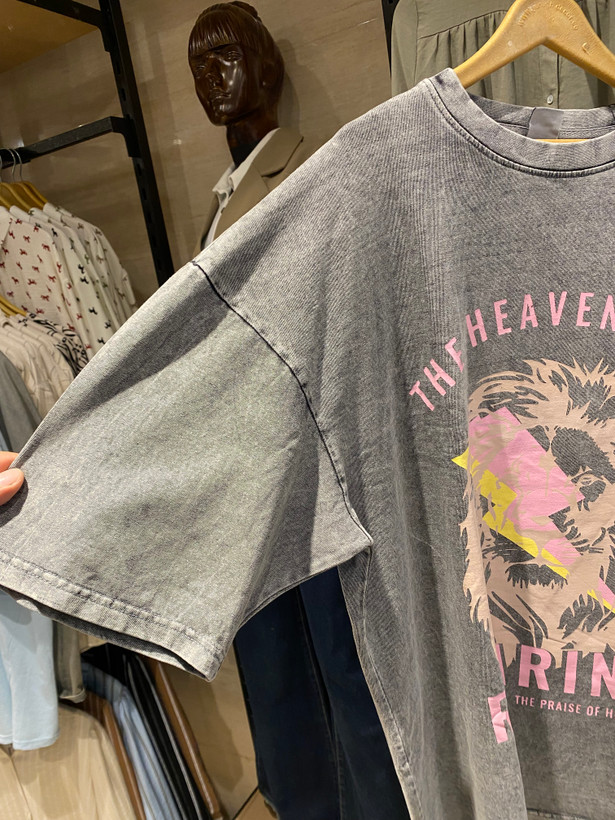 تیشرت نخ و پنبه یونیسکس (مردانه و زنانه ) bershka وارداتی