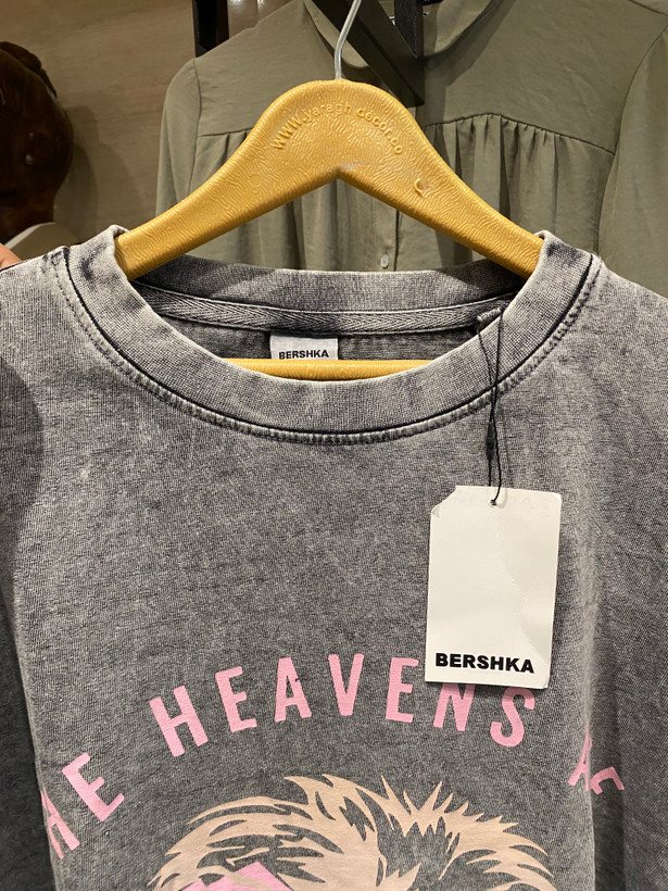 تیشرت نخ و پنبه یونیسکس (مردانه و زنانه ) bershka وارداتی
