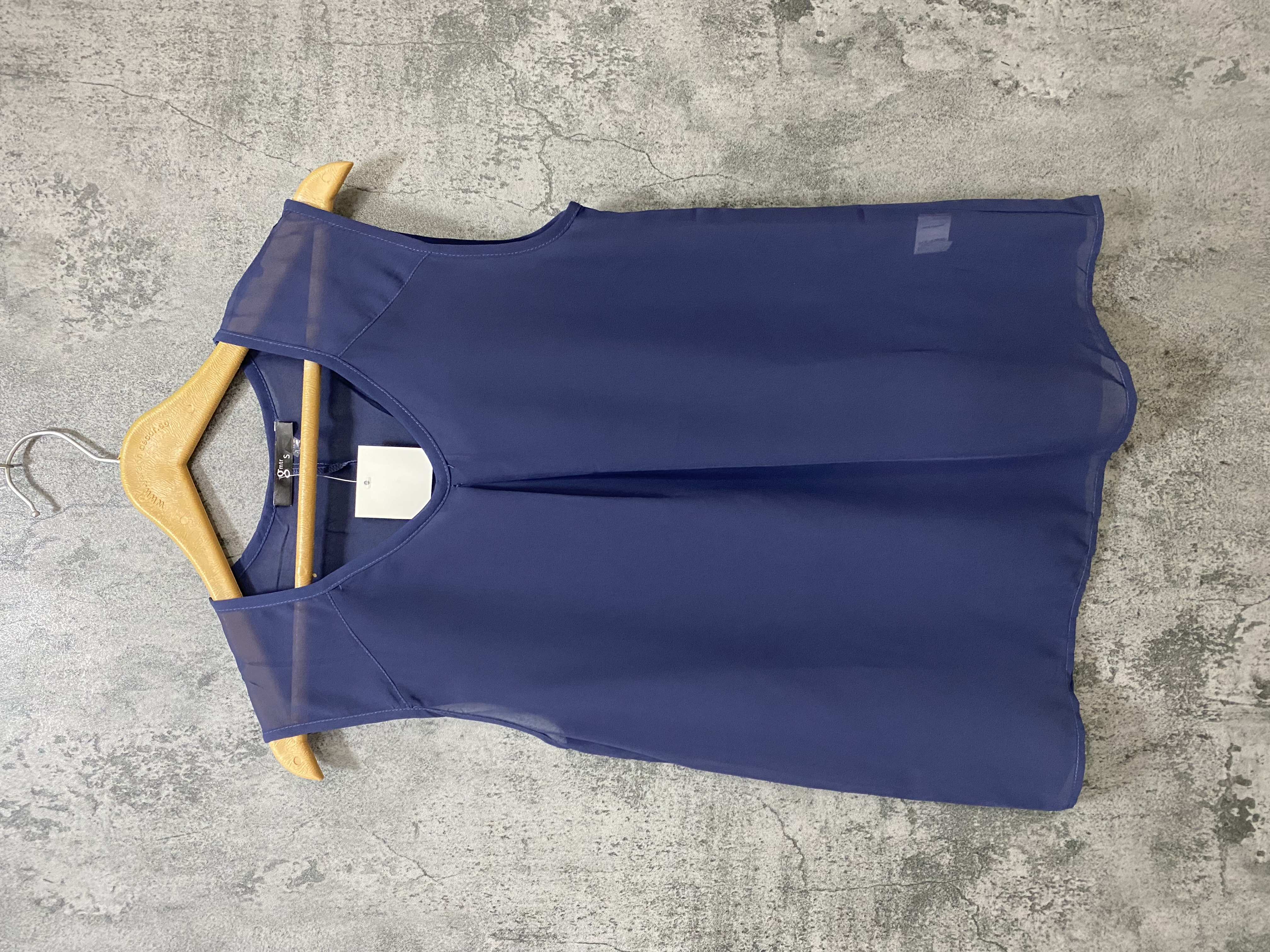تاپ حریر زنانه سرمه‌ای، سایز S تا XL