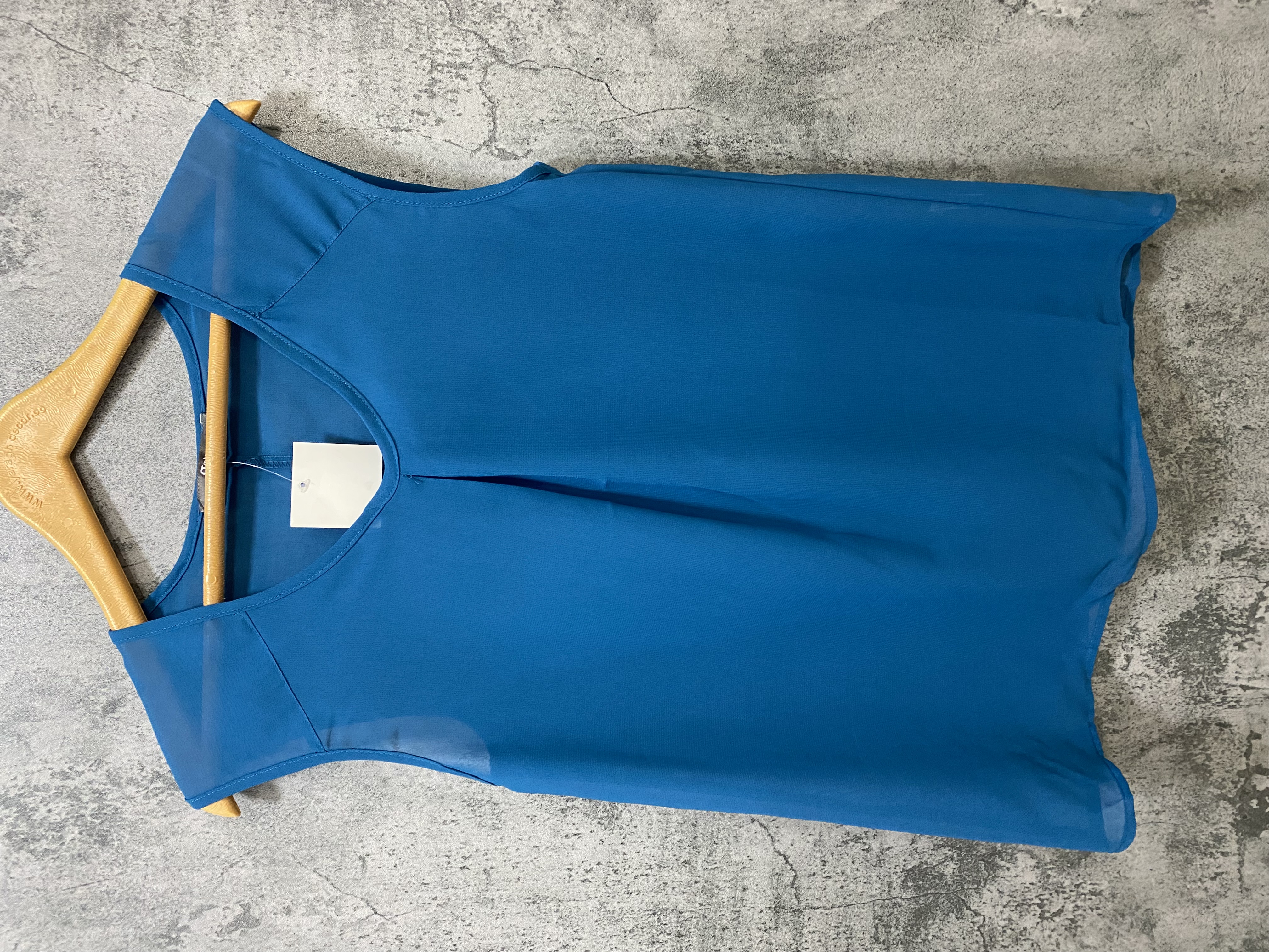 تاپ حریر زنانه رنگ ابی کد 43